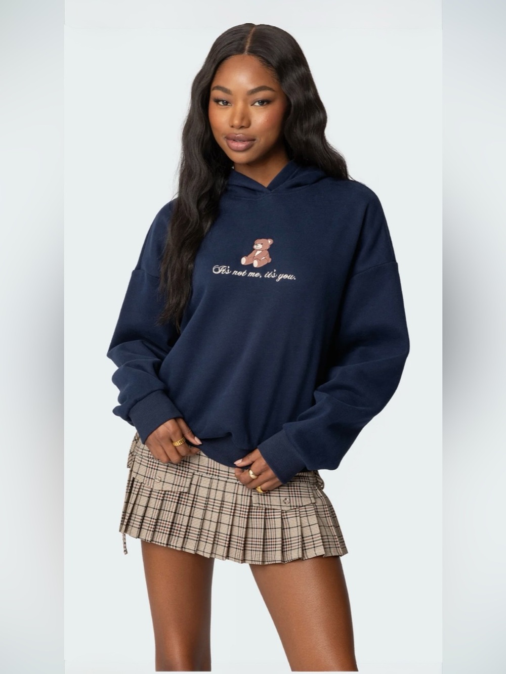 Edikted Teddy Bear hoodie. Size XL.